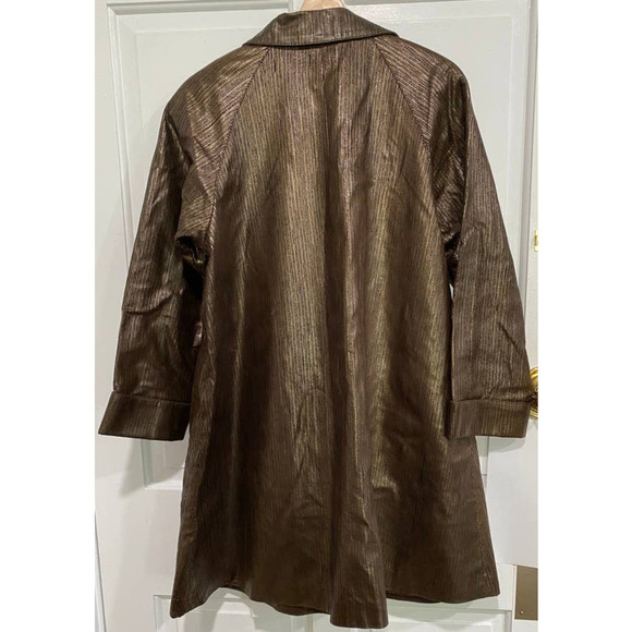 BRUNO FURS - Vintage long brown soft leather lined coat - Picture 8 of 8